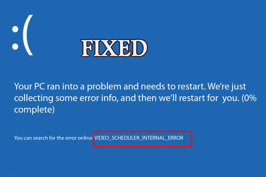 fix Video Scheduler Internal Error
